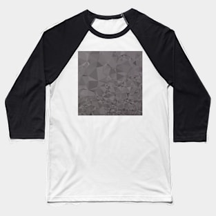 Trolley Grey Abstract Low Polygon Background Baseball T-Shirt